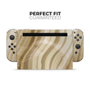 Vivid Agate Vein Slice Foiled V12 // Skin Decal Wrap Kit for Nintendo Switch Console & Dock, Joy-Cons, Pro Controller, Lite, 3DS XL, 2DS XL, DSi, or Wii