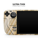 Vivid Agate Vein Slice Foiled V12 // Vinyl Skin Wrap for Steam Deck OLED & Steam Deck (LCD) — Soft Matte or Ultra Gloss