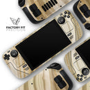 Vivid Agate Vein Slice Foiled V12 // Vinyl Skin Wrap for Steam Deck OLED & Steam Deck (LCD) — Soft Matte or Ultra Gloss
