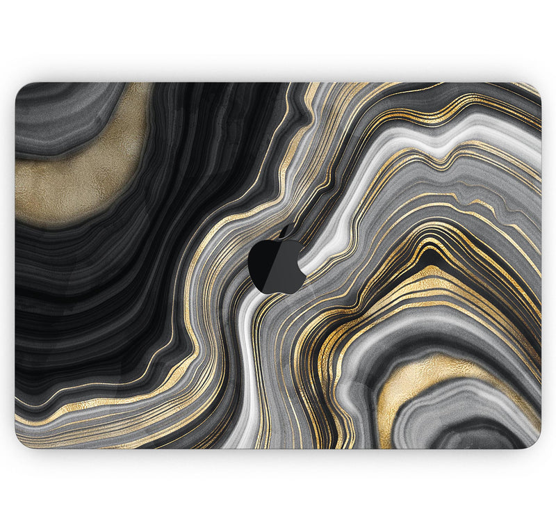 Vivid Agate Vein Slice Foiled V13 Skin Decal Wrap Kit Compatible