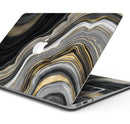 Vivid Agate Vein Slice Foiled V13 - Apple MacBook Pro, Pro with Touch Bar or Air Skin Decal Kit (All Versions Available)
