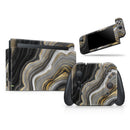 Vivid Agate Vein Slice Foiled V13 // Skin Decal Wrap Kit for Nintendo Switch Console & Dock, Joy-Cons, Pro Controller, Lite, 3DS XL, 2DS XL, DSi, or Wii - Vinyl Skin Wrap for Nintendo Switch 2, OLED, Lite, Pro Controller, Wii & Classic Handhelds