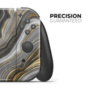 Vivid Agate Vein Slice Foiled V13 // Skin Decal Wrap Kit for Nintendo Switch Console & Dock, Joy-Cons, Pro Controller, Lite, 3DS XL, 2DS XL, DSi, or Wii - Vinyl Skin Wrap for Nintendo Switch 2, OLED, Lite, Pro Controller, Wii & Classic Handhelds