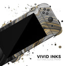 Vivid Agate Vein Slice Foiled V13 // Skin Decal Wrap Kit for Nintendo Switch Console & Dock, Joy-Cons, Pro Controller, Lite, 3DS XL, 2DS XL, DSi, or Wii - Vinyl Skin Wrap for Nintendo Switch 2, OLED, Lite, Pro Controller, Wii & Classic Handhelds