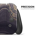 Vivid Agate Vein Slice Foiled V14 // Skin Decal Wrap Kit for Nintendo Switch Console & Dock, Joy-Cons, Pro Controller, Lite, 3DS XL, 2DS XL, DSi, or Wii - Vinyl Skin Wrap for Nintendo Switch 2, OLED, Lite, Pro Controller, Wii & Classic Handhelds