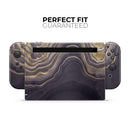 Vivid Agate Vein Slice Foiled V14 // Skin Decal Wrap Kit for Nintendo Switch Console & Dock, Joy-Cons, Pro Controller, Lite, 3DS XL, 2DS XL, DSi, or Wii - Vinyl Skin Wrap for Nintendo Switch 2, OLED, Lite, Pro Controller, Wii & Classic Handhelds