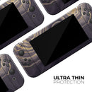 Vivid Agate Vein Slice Foiled V14 // Skin Decal Wrap Kit for Nintendo Switch Console & Dock, Joy-Cons, Pro Controller, Lite, 3DS XL, 2DS XL, DSi, or Wii - Vinyl Skin Wrap for Nintendo Switch 2, OLED, Lite, Pro Controller, Wii & Classic Handhelds