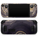 Vivid Agate Vein Slice Foiled V14 // Vinyl Skin Wrap for Steam Deck OLED & Steam Deck (LCD) — Soft Matte or Ultra Gloss