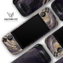 Vivid Agate Vein Slice Foiled V14 // Vinyl Skin Wrap for Steam Deck OLED & Steam Deck (LCD) — Soft Matte or Ultra Gloss