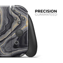 Vivid Agate Vein Slice Foiled V15 // Skin Decal Wrap Kit for Nintendo Switch Console & Dock, Joy-Cons, Pro Controller, Lite, 3DS XL, 2DS XL, DSi, or Wii - Vinyl Skin Wrap for Nintendo Switch 2, OLED, Lite, Pro Controller, Wii & Classic Handhelds