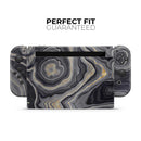 Vivid Agate Vein Slice Foiled V15 // Skin Decal Wrap Kit for Nintendo Switch Console & Dock, Joy-Cons, Pro Controller, Lite, 3DS XL, 2DS XL, DSi, or Wii - Vinyl Skin Wrap for Nintendo Switch 2, OLED, Lite, Pro Controller, Wii & Classic Handhelds