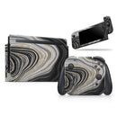 Vivid Agate Vein Slice Foiled V16 // Skin Decal Wrap Kit for Nintendo Switch Console & Dock, Joy-Cons, Pro Controller, Lite, 3DS XL, 2DS XL, DSi, or Wii - Vinyl Skin Wrap for Nintendo Switch 2, OLED, Lite, Pro Controller, Wii & Classic Handhelds
