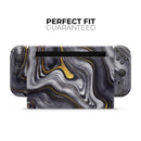 Vivid Agate Vein Slice Foiled V17 // Skin Decal Wrap Kit for Nintendo Switch Console & Dock, Joy-Cons, Pro Controller, Lite, 3DS XL, 2DS XL, DSi, or Wii - Vinyl Skin Wrap for Nintendo Switch 2, OLED, Lite, Pro Controller, Wii & Classic Handhelds