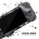 Vivid Agate Vein Slice Foiled V17 // Skin Decal Wrap Kit for Nintendo Switch Console & Dock, Joy-Cons, Pro Controller, Lite, 3DS XL, 2DS XL, DSi, or Wii - Vinyl Skin Wrap for Nintendo Switch 2, OLED, Lite, Pro Controller, Wii & Classic Handhelds
