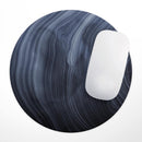 Vivid Agate Vein Slice Foiled V1// WaterProof Rubber Foam Backed Anti-Slip Mouse Pad for Home Work Office or Gaming Computer Desk