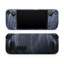 Vivid Agate Vein Slice Foiled V1 // Full Body Skin Decal Wrap Kit for the Steam Deck handheld gaming computer