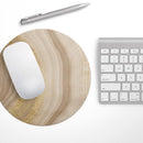 Vivid Agate Vein Slice Foiled V3// WaterProof Rubber Foam Backed Anti-Slip Mouse Pad for Home Work Office or Gaming Computer Desk