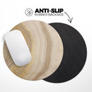 Vivid Agate Vein Slice Foiled V3// WaterProof Rubber Foam Backed Anti-Slip Mouse Pad for Home Work Office or Gaming Computer Desk