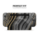 Vivid Agate Vein Slice Foiled V4 // Skin Decal Wrap Kit for Nintendo Switch Console & Dock, Joy-Cons, Pro Controller, Lite, 3DS XL, 2DS XL, DSi, or Wii - Vinyl Skin Wrap for Nintendo Switch 2, OLED, Lite, Pro Controller, Wii & Classic Handhelds