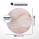 Vivid Agate Vein Slice Foiled V5// WaterProof Rubber Foam Backed Anti-Slip Mouse Pad for Home Work Office or Gaming Computer Desk