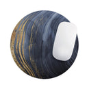 Vivid Agate Vein Slice Foiled V6// WaterProof Rubber Foam Backed Anti-Slip Mouse Pad for Home Work Office or Gaming Computer Desk