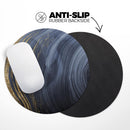 Vivid Agate Vein Slice Foiled V6// WaterProof Rubber Foam Backed Anti-Slip Mouse Pad for Home Work Office or Gaming Computer Desk