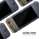 Vivid Agate Vein Slice Foiled V6 // Skin Decal Wrap Kit for Nintendo Switch Console & Dock, Joy-Cons, Pro Controller, Lite, 3DS XL, 2DS XL, DSi, or Wii - Vinyl Skin Wrap for Nintendo Switch 2, OLED, Lite, Pro Controller, Wii & Classic Handhelds