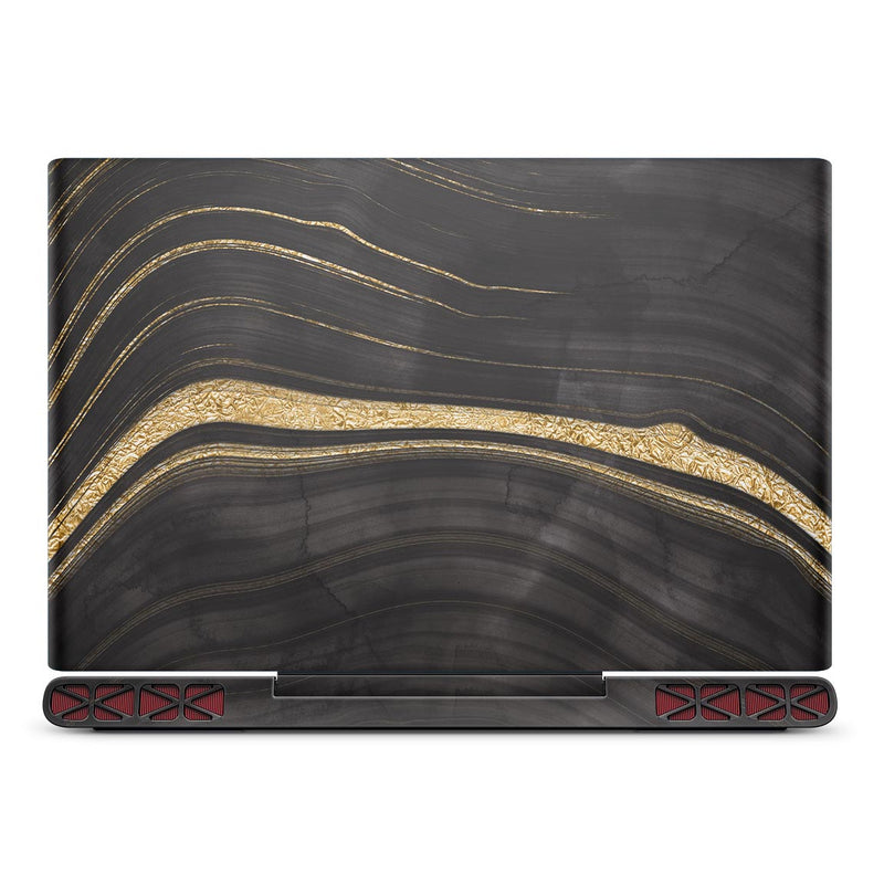 Vivid Agate Vein Slice Foiled V9 - Full Body Skin Decal Wrap Kit for the Dell Inspiron 15 7000 Gaming Laptop (2017 Model)