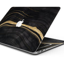 Vivid Agate Vein Slice Foiled V9 // Skin Decal Wrap Kit Compatible with the Apple MacBook Pro, Pro with Touch Bar or Air (11, 12, 13, 15 & 16" - All Versions Available)
