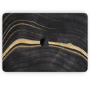 Vivid Agate Vein Slice Foiled V9 // Skin Decal Wrap Kit Compatible with the Apple MacBook Pro, Pro with Touch Bar or Air (11, 12, 13, 15 & 16" - All Versions Available)