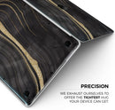 Vivid Agate Vein Slice Foiled V9 // Skin Decal Wrap Kit Compatible with the Apple MacBook Pro, Pro with Touch Bar or Air (11, 12, 13, 15 & 16" - All Versions Available)