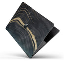 Vivid Agate Vein Slice Foiled V9 // Skin Decal Wrap Kit Compatible with the Apple MacBook Pro, Pro with Touch Bar or Air (11, 12, 13, 15 & 16" - All Versions Available)