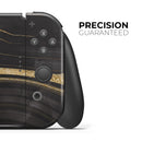 Vivid Agate Vein Slice Foiled V9 // Skin Decal Wrap Kit for Nintendo Switch Console & Dock, Joy-Cons, Pro Controller, Lite, 3DS XL, 2DS XL, DSi, or Wii - Vinyl Skin Wrap for Nintendo Switch 2, OLED, Lite, Pro Controller, Wii & Classic Handhelds