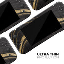 Vivid Agate Vein Slice Foiled V9 // Skin Decal Wrap Kit for Nintendo Switch Console & Dock, Joy-Cons, Pro Controller, Lite, 3DS XL, 2DS XL, DSi, or Wii - Vinyl Skin Wrap for Nintendo Switch 2, OLED, Lite, Pro Controller, Wii & Classic Handhelds