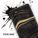 Vivid Agate Vein Slice Foiled V9 - Full Body Skin Decal Wrap Kit for Samsung Galaxy Phones