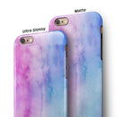 Vivid Blue Absorbed Watercolor Texture iPhone 6/6s or 6/6s Plus 2-Piece Hybrid INK-Fuzed Case