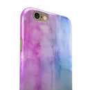 Vivid Blue Absorbed Watercolor Texture iPhone 6/6s or 6/6s Plus 2-Piece Hybrid INK-Fuzed Case