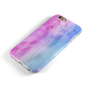 Vivid Blue Absorbed Watercolor Texture iPhone 6/6s or 6/6s Plus 2-Piece Hybrid INK-Fuzed Case