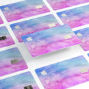Vivid Blue Absorbed Watercolor Texture - Premium Protective Decal Skin-Kit for the Apple Credit Card