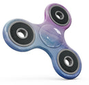 Vivid Blue Absorbed Watercolor Texture Full-Body Fidget Spinner Skin-Kit