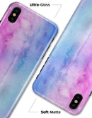 Vivid Blue Absorbed Watercolor Texture - iPhone X Clipit Case