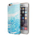 Vivid Blue Abstract Washed iPhone 6/6s or 6/6s Plus 2-Piece Hybrid INK-Fuzed Case