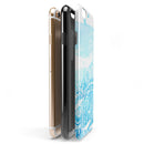 Vivid Blue Abstract Washed iPhone 6/6s or 6/6s Plus 2-Piece Hybrid INK-Fuzed Case