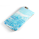 Vivid Blue Abstract Washed iPhone 6/6s or 6/6s Plus 2-Piece Hybrid INK-Fuzed Case