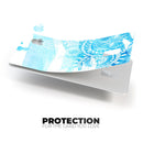 Vivid Blue Abstract Washed - Premium Protective Decal Skin-Kit for the Apple Credit Card