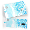 Vivid Blue Abstract Washed - Premium Protective Decal Skin-Kit for the Apple Credit Card