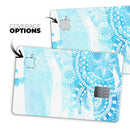 Vivid Blue Abstract Washed - Premium Protective Decal Skin-Kit for the Apple Credit Card