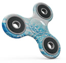 Vivid Blue Abstract Washed Full-Body Fidget Spinner Skin-Kit