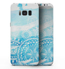 Vivid Blue Abstract Washed - Samsung Galaxy S8 Full-Body Skin Kit