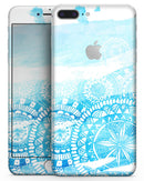 Vivid Blue Abstract Washed - Skin-kit for the iPhone 8 or 8 Plus